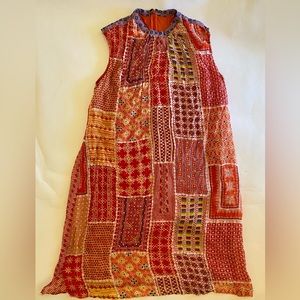 Tanvi Kedia for Anthropologie, Print Dress, midi, size Large